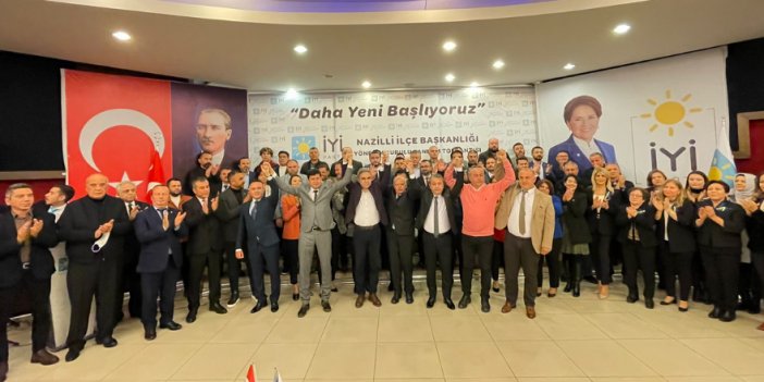 İYİ Parti Nazilli İlçe Başkanlığı'nın yeni yönetimi kamuoyuna tanıtıldı