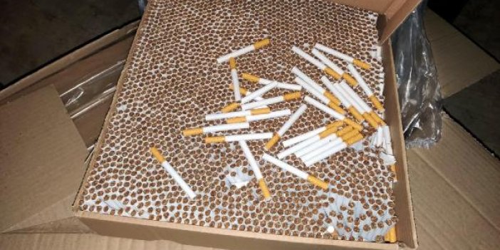 4 milyon TL’lik kaçak sigara operasyonu