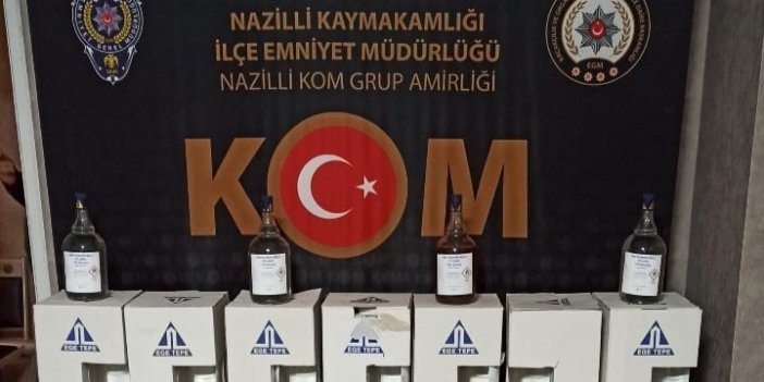 Nazilli polisinden sahte alkol operasyonu