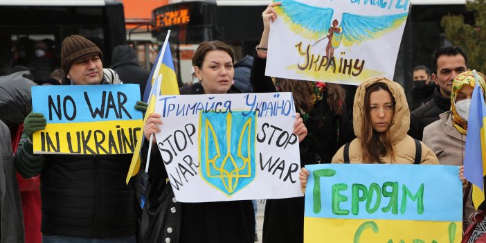 Ukraynalı kadınlar Denizli'den seslendi; 'Savaşı durdurun'