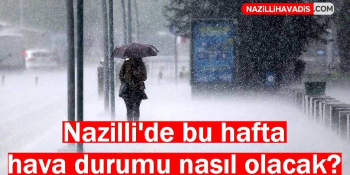 Nazilli'de bu hafta hava durumu nasıl olacak? İşte cevabı...