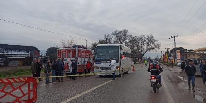 Minibüsün çarptığı kişinin hayatını kaybettiği kaza kamerada