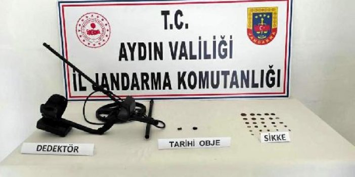 Aydın'da tarihi eser kaçakçılığı operasyonu: 2 gözaltı