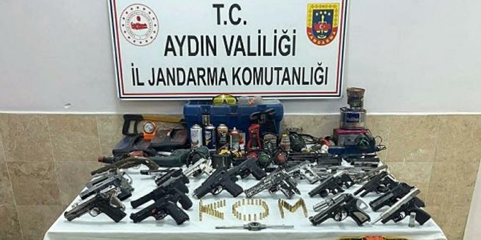 Nazilli’de ev değil cephanelik çıktı, bir kişi tutuklandı