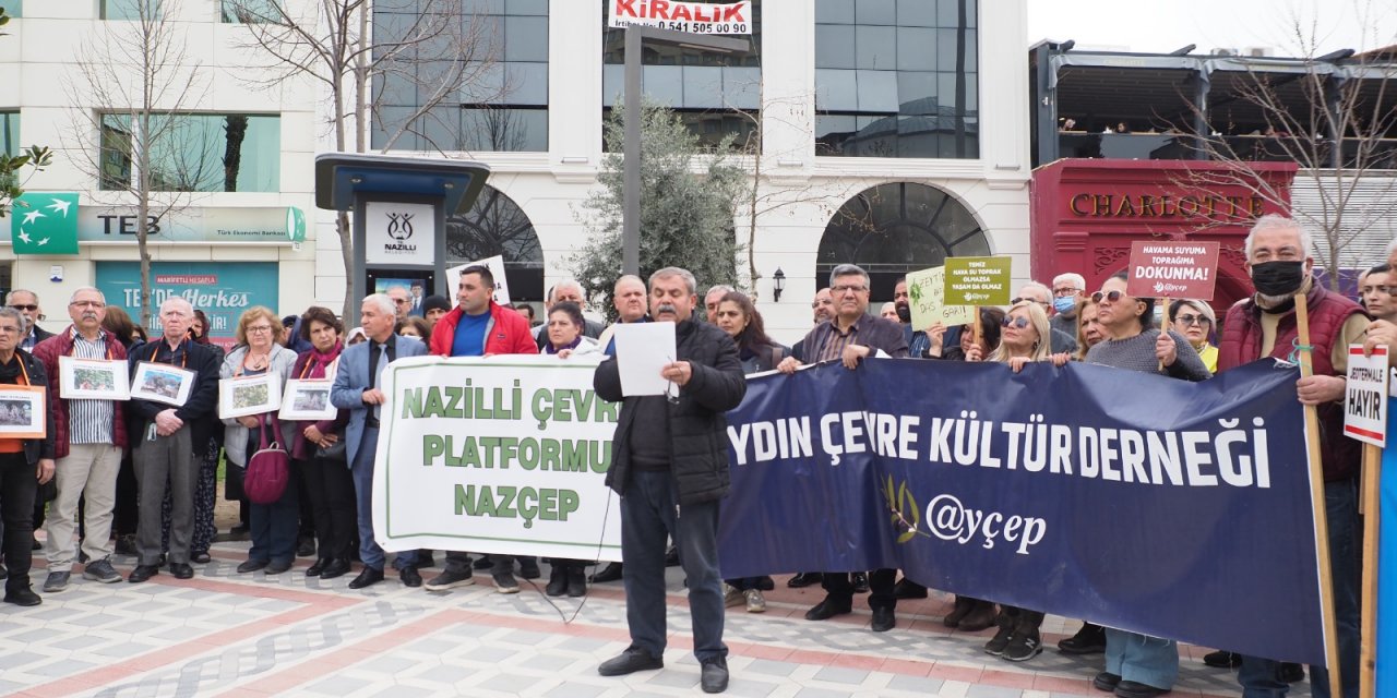 Nazilli'de çevreciler tek ses: "Zeytinime dokunma"