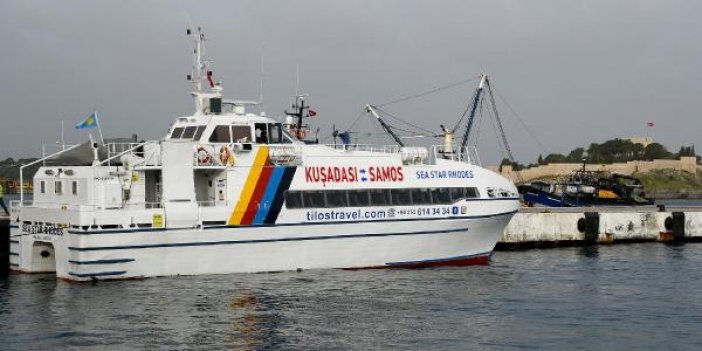 Kuşadası'ndan Sisam'a 2 yıl sonra ilk feribot seferi