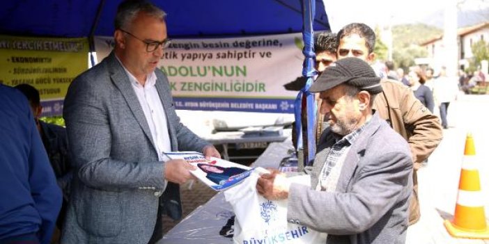 Aydın'da ata tohumundan üretilen fidelerin dağıtımına Sultanhisar'dan başlandı