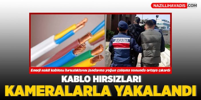 Enerji nakil kablosu çalan hırsızlar yakalandı