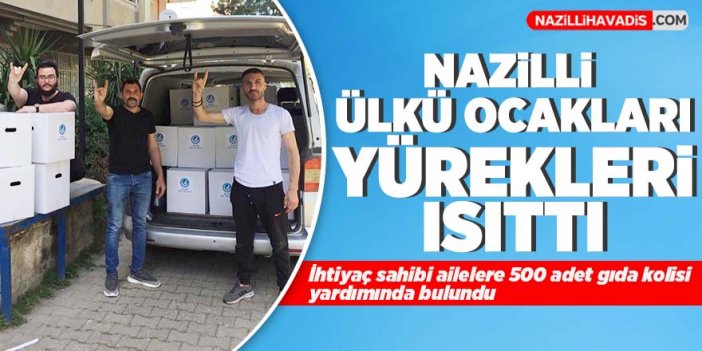 Nazilli Ülkü Ocakları’ndan 500 adet Ramazan kolisi