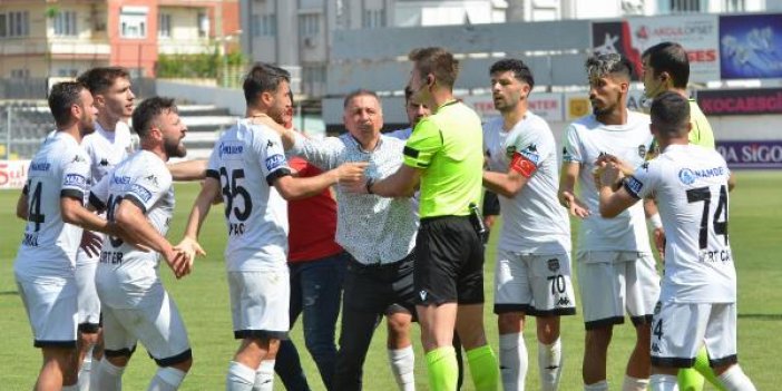 Nazilli Belediyespor hakeme öfkeli