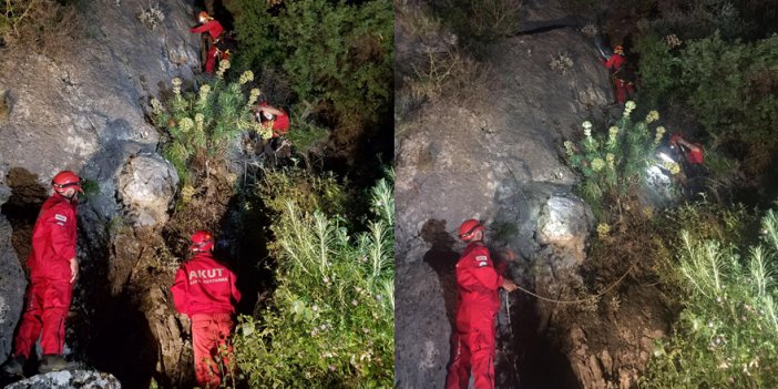 Kayalık alanda mahsur kalan turist kurtarıldı