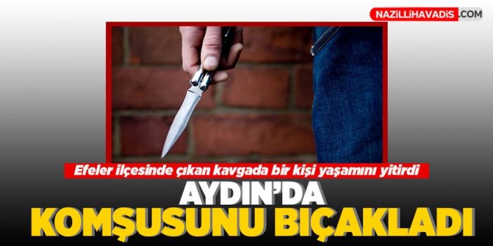 Aydın'da komşusunu bıçakladı