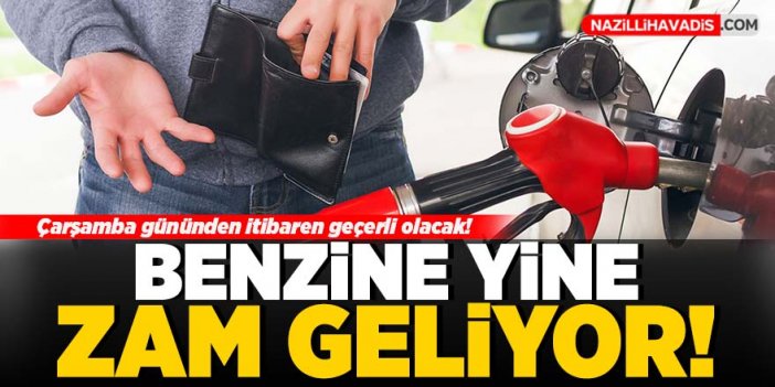 Benzine yine zam geliyor!