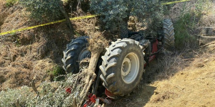 Aydın'da devrilen traktörün altında kalan sürücü öldü