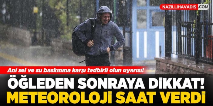 Meteorolojiden uyarı: Aydın’da kuvvetli yağış bekleniyor