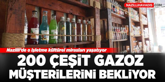 200 çeşit gazoz müşterilerini bekliyor