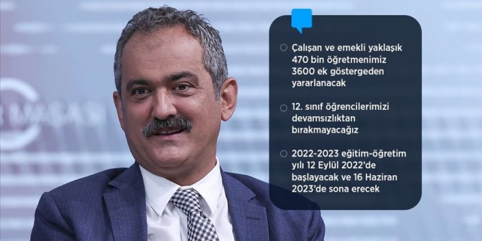 Bakan Özer: Öğretmen ataması 2022-2023 eğitim öğretim yılına yetişecek, takvimi Cumhurbaşkanımız açıklayacak