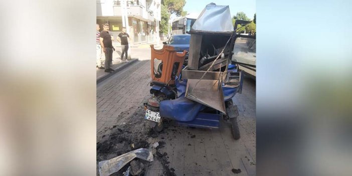 Otomobille çarpışan seyyar kokoreççi öldü