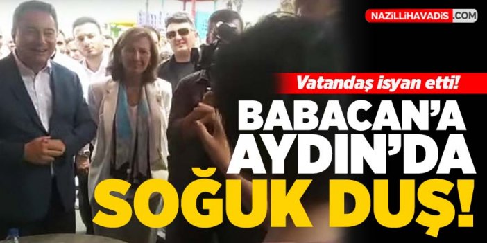 Ali Babacan, Aydın'da protesto edildi