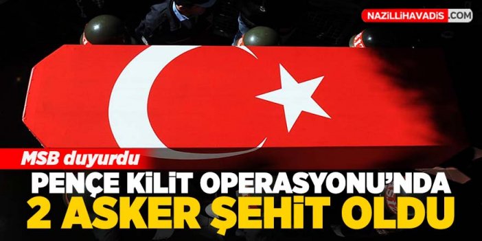 Milli Savunma Bakanlığı açıkladı: 2 asker şehit oldu