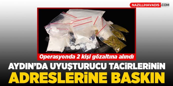 Aydın'da uyuşturucu tacirlerine operasyon: 2 kişi yakalandı