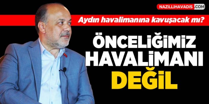 AK Partili Yavuz'un Aydın Havalimanı çıkışı