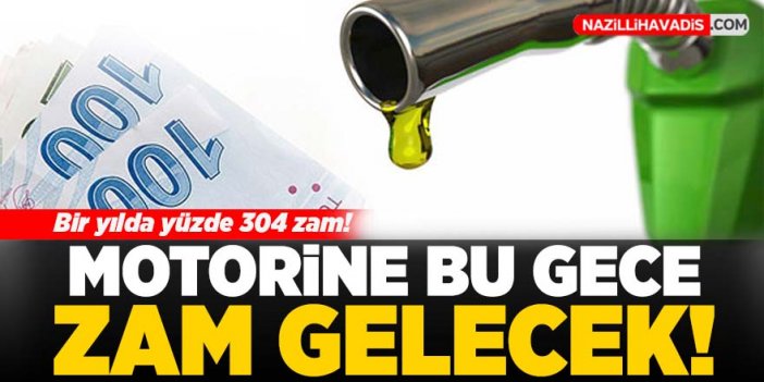 Motorine bu gece büyük zam geliyor