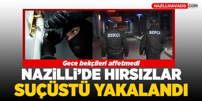 Nazilli’de hırsızlar suçüstü yakalandı