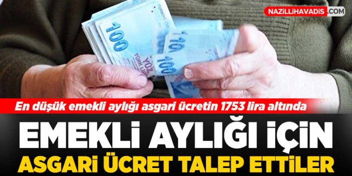 Türkiye Emekliler Derneği en düşük emekli aylığı için asgari ücret talep etti