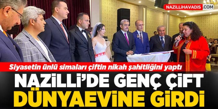 Nazilli'de genç çift görkemli bir düğünle dünyaevine girdi