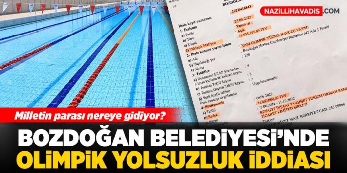 Bozdoğan Belediyesi'nde yolsuzluk iddiası!