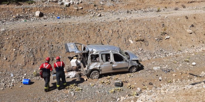 Şarampole devrilen otomobildeki karı koca öldü