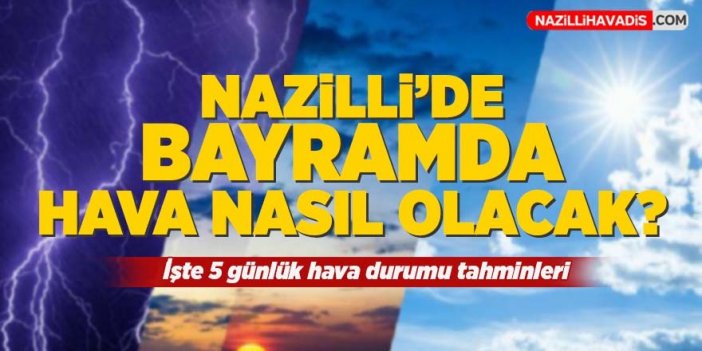 Nazilli'de Kurban Bayramı'nda hava durumu nasıl olacak ?