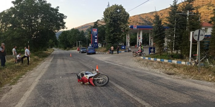 Otomobille çarpışan motosikletin sürücüsü hayatını kaybetti