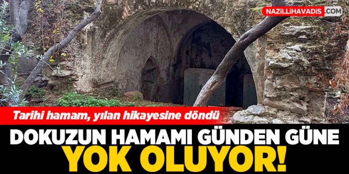 Dokuzun Hamamı günden güne yok oluyor