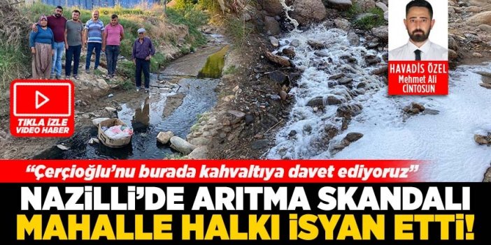 Nazilli’de arıtma skandalı! Bunun adı çevre kirliliği