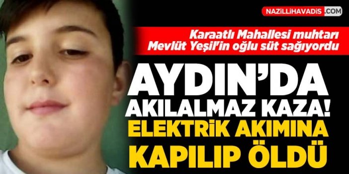 Aydın'da akılalmaz kaza! Elektrik akımına kapılan genç yaşamını yitirdi