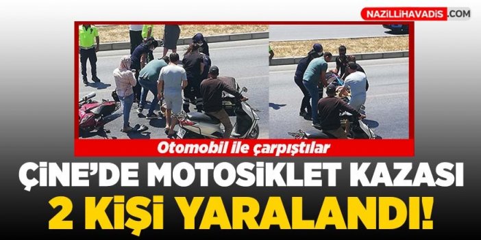 Çine'de motosiklet kazası: 2 yaralı