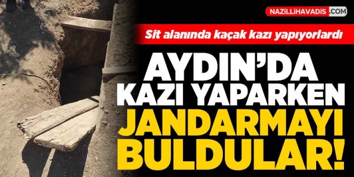 Aydın'da kaçak kazı yapan 5 şüpheli yakalandı