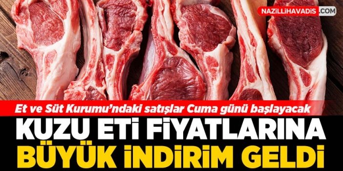 Kuzu eti fiyatında yüzde 25 indirim geldi