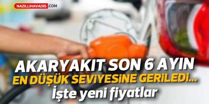 Akaryakıt son 6 ayın en düşük seviyesine geriledi… İşte yeni fiyatlar