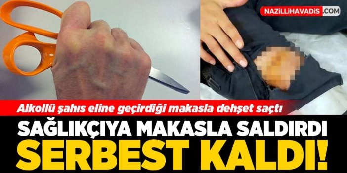 Hastanede sağlıkçıyı makasla yaraladı! Saldırgan serbest kaldı