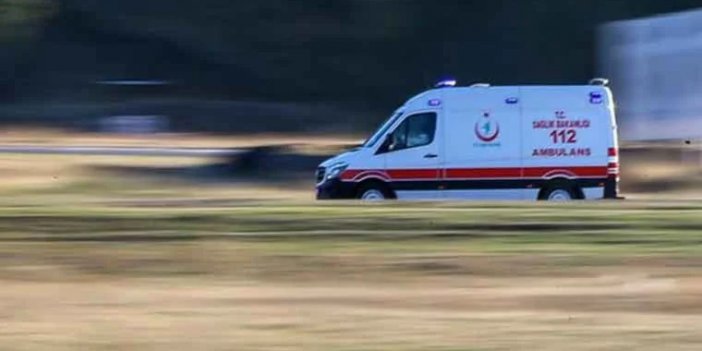 Hastane önünden ambulansı çaldı