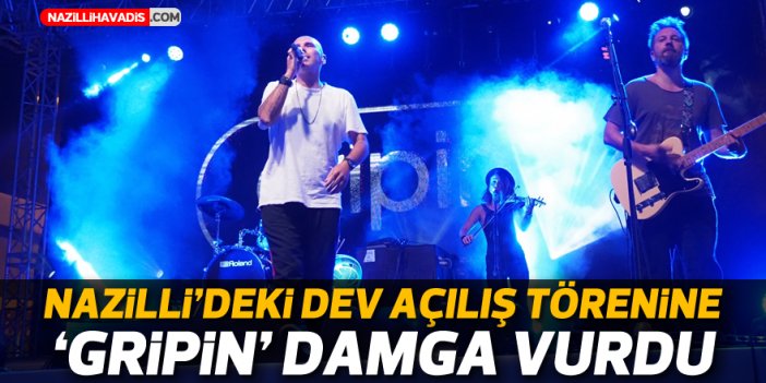 Nazilli'deki dev açılış törenine 'Gripin' damga vurdu