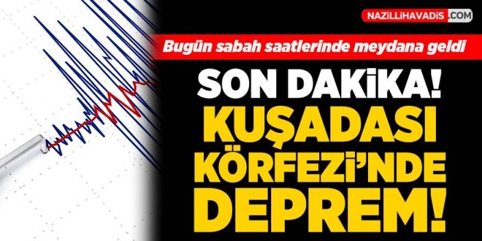 Son Dakika! Kuşadası Körfezi'nde deprem!