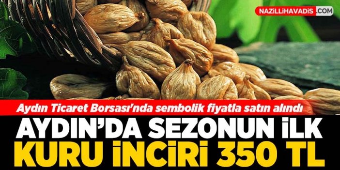 Aydın'da sezonun ilk inciri 350 TL