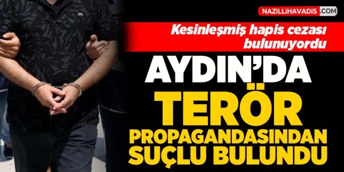 Aydın'da terör propagandasından hükümlü kişi tutuklandı