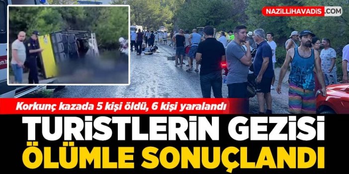 Turistlerin gezisi ölümle bitti