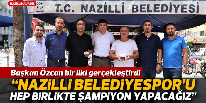 Başkan Özcan'dan Nazilli'deki engelli derneklerine kombine kart hediyesi