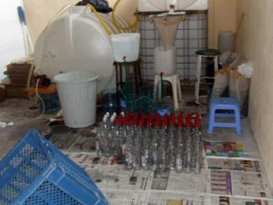 Didim'de Kaçak İçki Operasyonu